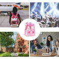 thumbnail image 6 of SHENGXINY Clear Backpack,Heavy Duty Clear Backpack Stadium Approved Mini Drawstring Bag for Gym and Daily Activities Pink, 6 of 8