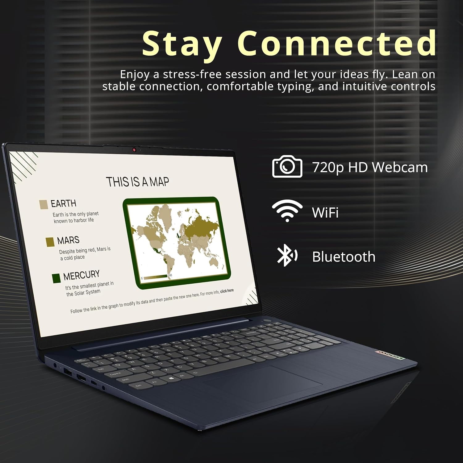 Lenovo IdeaPad 3i 15.6" FHD Touchscreen Laptop, Intel Core i5-1155G7, 16GB RAM, 512GB PCIe SSD, Intel Iris Xe Graphics, HD Webcam, Dolby Audio, WiFi 6, Win 11, Abyss Blue, 128GB Hotface USB Card
