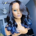thumbnail image 5 of Lace Front Human Hair Wig with Baby Hair Ombre Orange Brazilian, 5 of 14