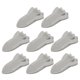 thumbnail image 1 of Uxcell 8Pcs Cuña de tope de suelo, 0.7 pulgadas Topes de puerta de goma para la parte inferior de la puerta en alfombra, concreto, baldosas, madera para hogar, oficina, talleres, gris, 1 of 6