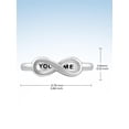 thumbnail image 5 of JewelersClub 0.925 Sterling Silver Infinity Friendship Ring for Women | Personalized You & Me Eternity Knot Symbol Band, 5 of 5