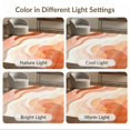 thumbnail image 7 of ODIKA 5'x7' Ultra-Soft Area Rug, Peach Gradient Swirling Wave Ombre Abstract Flow Pastel Ripple None Washable, Bare feet friendly, Silk-Touch for Bedroom Home office, 7 of 7