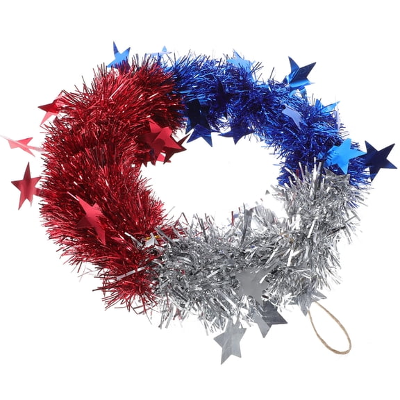 ELAYARD American Wreath Pet Material Red White Blue Patriotic 4Th of July