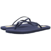 Flojos Fiesta Navy Slip On Slide Thong Flat Flip Flops Sandals (5, Navy)