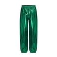 thumbnail image 6 of QSXADF Kid's Hip Hop Dance Jogger Pants Metallic Shiny Loose Elastic Waist Cool Children Outdoor Pants, 6 of 6