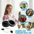 thumbnail image 4 of YOPTOP Mason Jar Vacuum Sealer  Vacuum Sealer Kit with Manual Vacuum Pump Jar Vacuum Sealing Machine for Wide and Regular Mouth Mason Jars Reusable Plastic Caning Sealer for Food Storage, 4 of 11