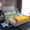 A Blue White Yellow, variant on Homewish Baseball Rhombus Blue White Yellow Twin 3-Piece Reversible Teens Luxury Modern Geometric Sport Gamer Sheet Set