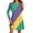 01-Purple, variant on Women's Dress for Mardi Gras Carnival Theme Party Dress Crew Neck Long Sleeve T Shirt Dress 04-Yellow XXXXL