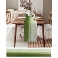 thumbnail image 4 of Table Runner 72 Inches Long for Kitchen Dining, Sage Green Ombre Dresser Scarf Farmhouse, Dining Table Decorations for Wedding/Parties, Modern Abstract Art Ocean Oil Painting 14 x 72 In, 4 of 9