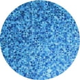 thumbnail image 1 of Ahgly Company Tapis Rond Lavable en Machine Intérieur Transitionnel Bleu, 5 Pieds Rond, 1 of 7