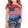 thumbnail image 4 of Odeerbi Chicos Niñas 4 de Julio Camiseta Manga Corta Día de La Independencia Camiseta Gráfica, 4 of 6