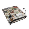 thumbnail image 3 of HELLHERO Maple Leaf Newspaper Retro Polyester Bible Cover 11.4 Inch X 8.66 Inch for Hardcover Notebook Bible Journal Washable, 3 of 8