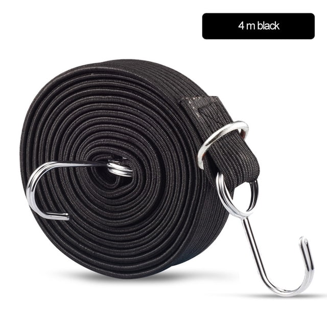 4M Bike Elasticity Strap Tensioning Rope Motorcycle Cargo Rope with Metal Buckle
