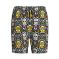 thumbnail image 6 of Daiia Sugar Skulls Mens Woven Stretch Pajama Short,Short Pajama Pants-Large, 6 of 7