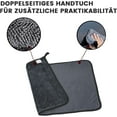 thumbnail image 3 of Toalla de microfibra superabsorbente, toallitas brillantes de secado rápido, paños de limpieza para ducha y baño, toallas de baño de microfibra superabsorbentes de color gris, reutilizables para, 3 of 6