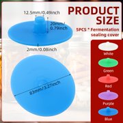 Pickle Pipes - Airlock Fermentation Lids - Fermentation Kit For Wide Mouth Mason Jar Sauerkraut & Pickle Kit - Fermentation Jar Not Included(5pc)