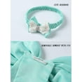 thumbnail image 6 of Actoyo Baby Kids Girls Ruffle Lace Backless with Headwear, Bowknot Flower Dresses Pageant Party Wedding Light green 18-24 Months, 6 of 9