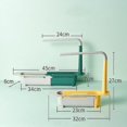 thumbnail image 4 of Telescopic Sink Shelf Kitchen Sinks Organizer Soap Towel Sponge Holder Drain Rack Storage Basket Gadgets Accessories, 4 of 5