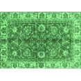 thumbnail image 1 of Ahgly Company Indoor Rectangle Abstract Emerald Green Modern Area Rugs, 7' x 9', 1 of 4