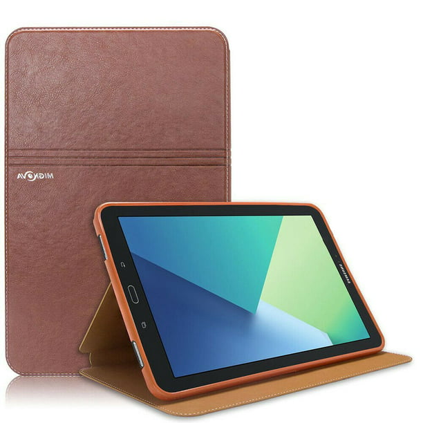 Verouderd jacht Buitensporig Soatuto For Samsung Galaxy Tab A 10.1 with S Pen Case-Slim Smart Stand  Cover with Auto Sleep/Wake Cards Pocket for Samsung Galaxy Tab A 10.1 inch Tablet  with S Pen SM-P580(Brown) -