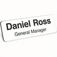 thumbnail image 1 of HLONK Custom Laser Engraving Metal Name Tags Badge for Business Personalized Identification ID Tag with Pin  Clear And Easy to Read., 1 of 4
