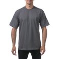 thumbnail image 1 of Pro Club Men's Heavyweight Cotton Short Sleeve Crew Neck T-Shirt,Graphite,7XL, 1 of 6