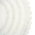 thumbnail image 2 of Alfombra de baño DII Crochet Collection reversible de 70 cm de diámetro, color blanco DII Ver descripción, 2 of 8