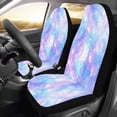 thumbnail image 2 of ZHANZZK Set of 2 Car Seat Covers Rainbow and Ombre Gradient Universal Auto Front Seats Protector Fits for Car,SUV Sedan,Truck, 2 of 4