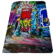 thumbnail image 2 of PKQWTM Colorful Designs Graffiti Alley Baltimore Maryland Book Cover Book Protector Book Sleeve Book Pouch Book Bag 6x9 inch, 2 of 4