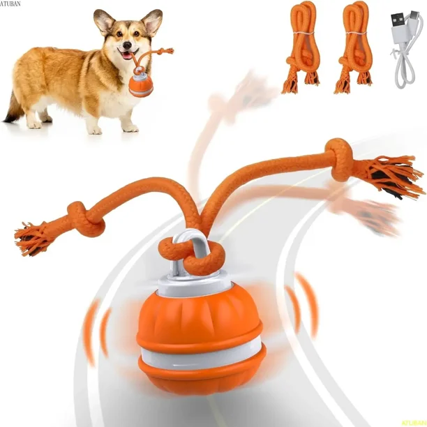 Peppy Pet Ball for Dogs Dog Interactive Toys Dog Ball Motion Activate Rolling Ball for Puppy Small Dogs Automatic Moving Dog Toy Orange Walmart