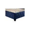 thumbnail image 5 of Sophia Queen 5 Pc Vanity Upholstery Bedroom Set Made With Wood in Blue, 5 of 18