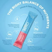 Keto Vitals Keto Electrolytes Powder for Hydration, Sleep, Energy, Muscle Function Original Assorted 30 Packets