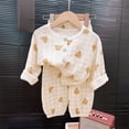 thumbnail image 2 of masbird Toddler Girls Boys Pajamas 2-Piece Kids Pjs Set Soft Stretchy Long Sleeve Top and Pants Fall Winter Sleepwear 6-12 Months 12-24 Months 2t 3t 4t 5t 6t 7t 8t 9t(Coffee,2-3 Y), 2 of 7