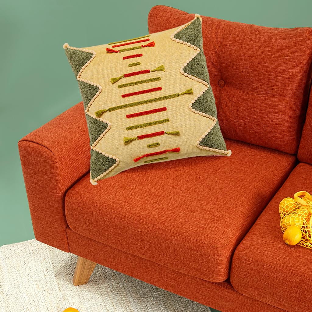 Textured Throw Pillow Covers, Simple Decorative Woven Pillow Cases