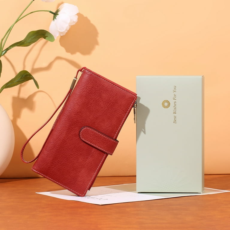 FALAN MULE Women's Large Capacity Bifold Wallet with RFID Blocking