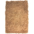 thumbnail image 4 of Shaggy Cotton Chenille Noodle Bath Mat - Solid Minimal Color Contemporary Soft Area Carpet Rug - Dark Coffee Brown - 31" x 48", 4 of 6