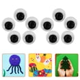 thumbnail image 3 of Miangastore Autocollants pour les Yeux Plastique Blanc 400 Pcs 0.2 Po Dos Adhésif Rond, 3 of 8