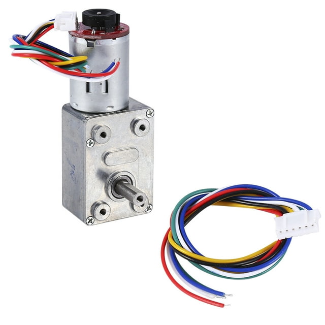 Motorreductor de alto par con caja de engranajes y codificador de bloqueo automático (10 RPM)