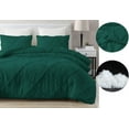 thumbnail image 6 of D.N.G. BEDDINGS 1 Piece Luxury Diamond Ruffle Comforter Super Soft, All Season Pintuck 800 TC, 100% Egyptian Cotton, Super Soft Full/Queen Size Teal Green Color, 6 of 6