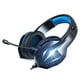 thumbnail image 3 of Auriculares para juegos Auriculares con cable USB de 3,5 mm Auriculares estéreo de banda ajustable con micrófono, Negro Azul Inevent EL000882-01B, 3 of 7