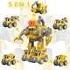 thumbnail image 2 of Juguetes Carritos para Niños,Carros Juegos Construcciones 5 en 1 Robot Transformado Educativo Aprendizaje Juegos ,Amarillo, 2 of 7