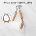 thumbnail image 3 of Toilet Paper Holder Rope Vintage Industrial Wall-mounted Towel Rack Wall Mounting Bath, 3 of 5
