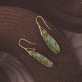 thumbnail image 3 of Pendientes BOBOXZSZD con piedras curativas naturales tipo argolla, 3 of 4
