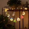 thumbnail image 3 of 5.4 ft Eid Ramadan String Light - 10 LEDs Moon Star Decoration - Indoor Outdoor Window Lights for Eid Mubarak Party Home Decor, 3 of 5