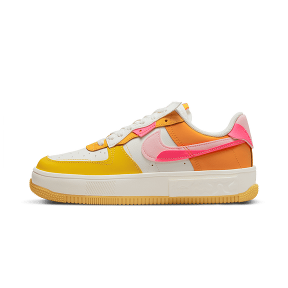 NIKE WOMENS AIR FORCE 1 FONTANKA MNS Womens "Summit White/Solar Flare/Medium Soft Pink/Hyper Pink" DX2675 100 DX2675 100 from Stadium Goods