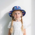 thumbnail image 2 of shoper UPF 50+ Toddler Sun Hat with Adjustable Chin Strap Wide Brim Lightweight Fisherman Cap for Outdoor Beach Play and Summer Activities, 2 of 5