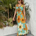 thumbnail image 3 of Floral Vestido Sin Mangas Vestidos Para Mujer, Vestido Suelto De Verano 2025, 3 of 5