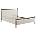 thumbnail image 6 of Ginny Queen Size Platform Bed Frame in Wenge Heathered Ivory, 6 of 10