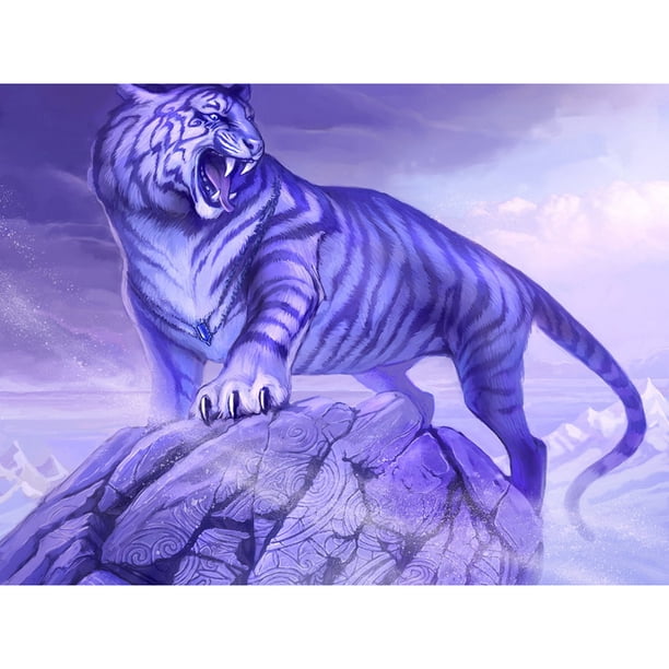 Taladro Pintura Diamante (DF3453) 5D DIY Completo Mundo Maravilloso Bordado (Tiger05) 50x70cm FLhrweasw Nuevo