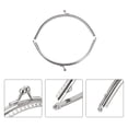 thumbnail image 4 of Uxcell Metal Purse Frames, 6.1" 6Pack Kiss Lock Clasp Frame for Coin Bag Sewing DIY, Silver, 4 of 6